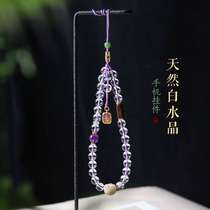 White Crystal Mobile Handmade Handmade Bag Chain Hanging Crystal Accessories