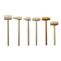 Wooden small wooden hammer mallet anti-fall childrens toy small hammer creative diy scratching week small wooden groove small wooden chisel