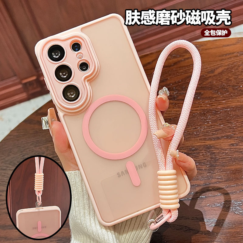 Suitable for Samsung Galaxy S26 Ultra Phone Case, New Ultra-Thin Magnetic S26+ Skin-Feel Matte with Built-In Wrist Strap, Full Protection Case, S25 Ultra Anti-Drop, Simple and High-End Feel Suitable for Samsung Galaxy S26 Ultra Phone Case, New Ultra-Thin Magnetic S26+ Skin-Feel Matte with Built-In Wrist Strap, Full Protection Case, S25 Ultra Anti-Drop, Simple and High-End Feel