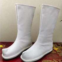 Inner boots Knights Four Seasons Ancient Costume Chinese style long-tube Hanfu turned-up antique style mens shoes womens embroidered soap boots.