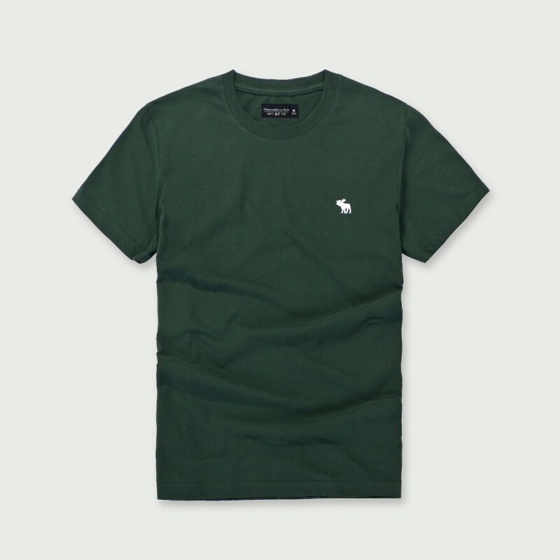 American-Style Af Round-Neck Short-Sleeve T-Shirt for Men, Pure Cotton, Slim Fit, Casual Base Shirt, Solid Color, Simple Trendy Sports Top