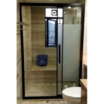 Customized straight-shaped steel push-made glass shower room three-linkage 97986 sliding door to promote partition hot-selling sliding door to sell dust