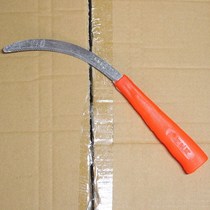 小镰刀弯刀锄不锈钢户外带锯齿割刀茶叶刀农用除木柄小锯镰