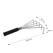 Stainless steel rake for floor tiles tile leveler loose bottom gray small rake gray rake pure tool