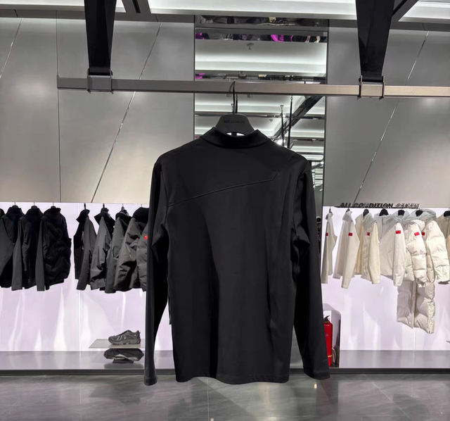 Anta Long-Sleeve National Flag Style Champion Men's Spring Half-Zip Sports Stand-Up Collar Commuter Knit T-Shirt 152610403