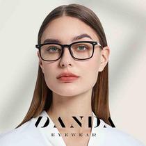 New myopia glasses frame mens square retro flat mirror TR90 ultra-light literary anti-blue light glasses LD214