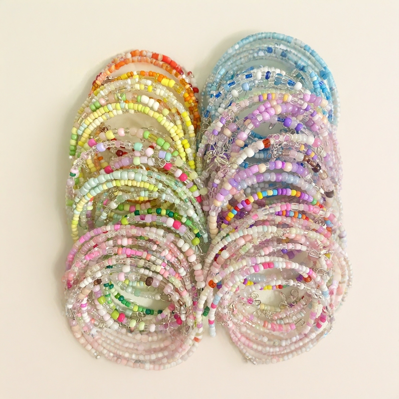 Memory Circle Bracelet/Beaded Bracelet/Plastic Cute Style/Dopamine Bracelet/Pheric Material/Star Chasing