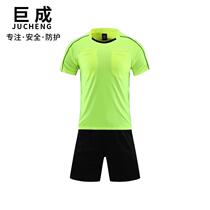 Football referee suit short-sleeved football match training referee equipment breathable sweat-absorbent custom printed number