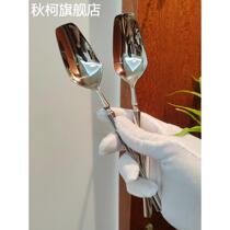 High-looking 304 stainless steel spoon good-looking small waisted Western food knife fork and spoon tableware set for eating and drinking soup