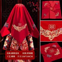 Internet celebrities* use Hanfu for wedding brides Chinese wedding celebrations wedding limelight red hijab red head covering supplies Chinese style