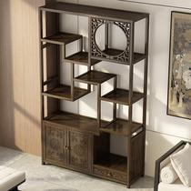Bogu rack solid wood new Chinese style Duobao Pavilion tea rack display cabinet decoration cabinet tea room tea set storage storage shelf