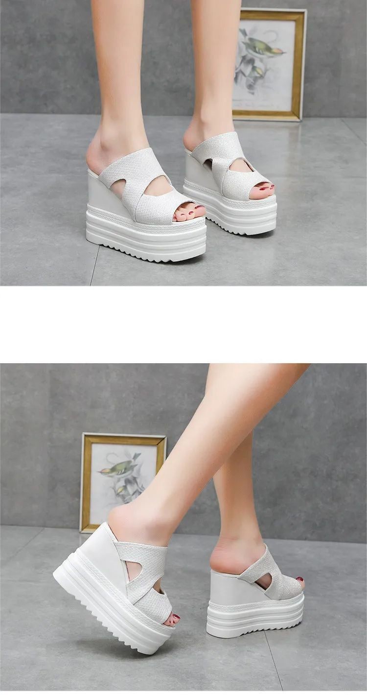Сандалии high wedge slippers for women summer beach shoes women high OTHER