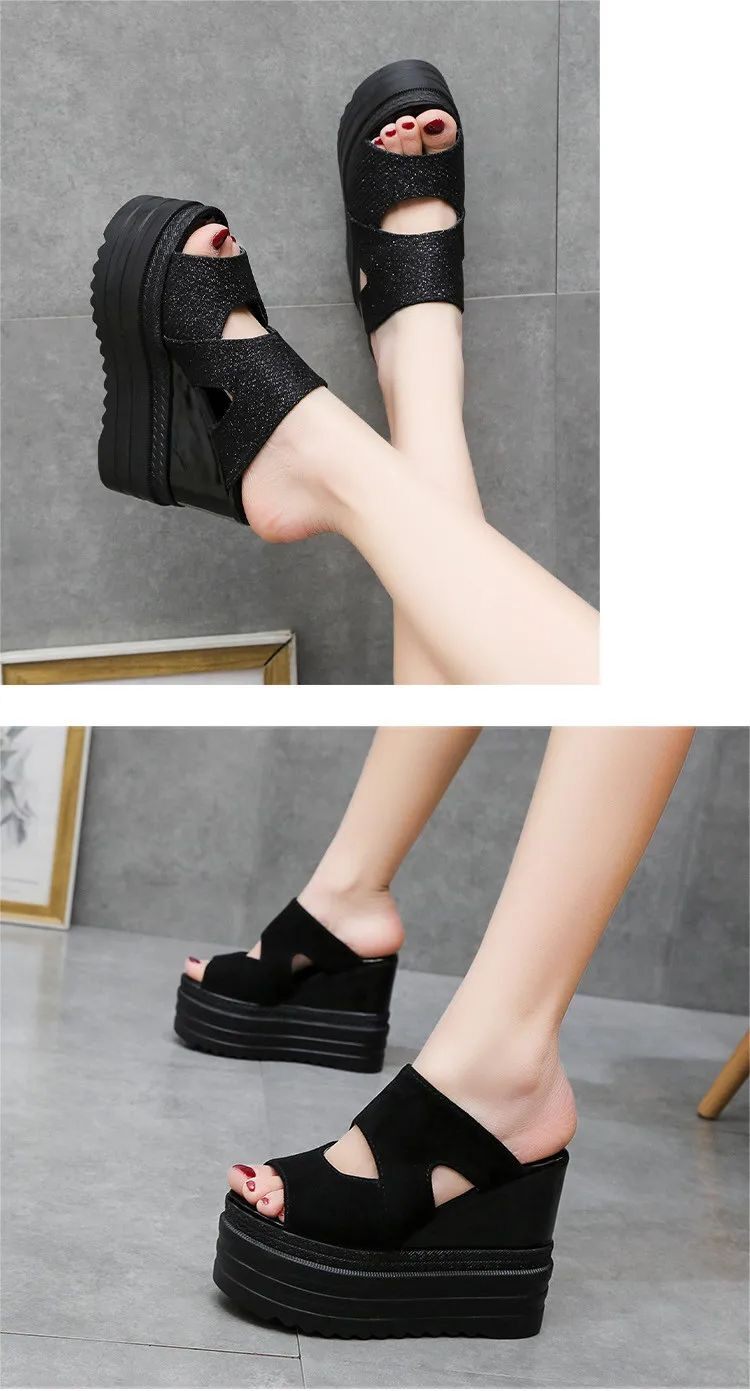 Сандалии high wedge slippers for women summer beach shoes women high OTHER