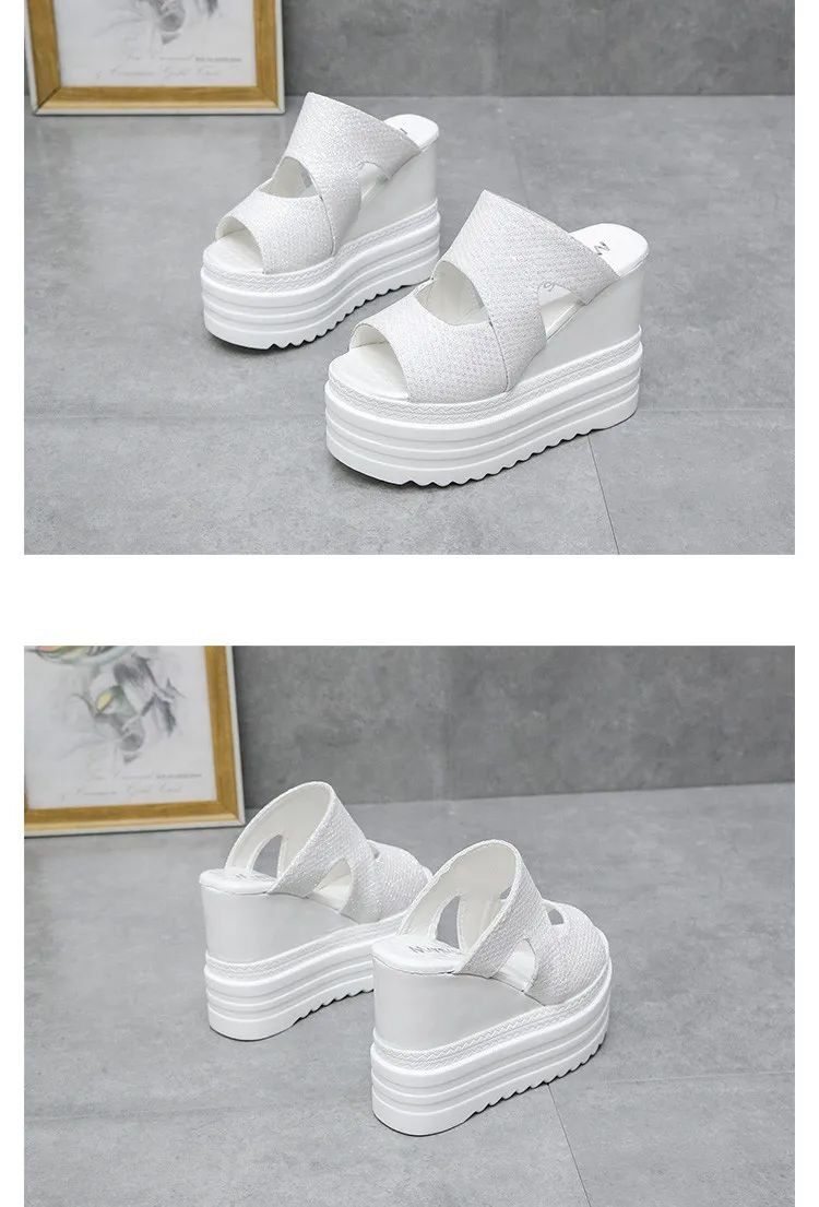 Сандалии high wedge slippers for women summer beach shoes women high OTHER