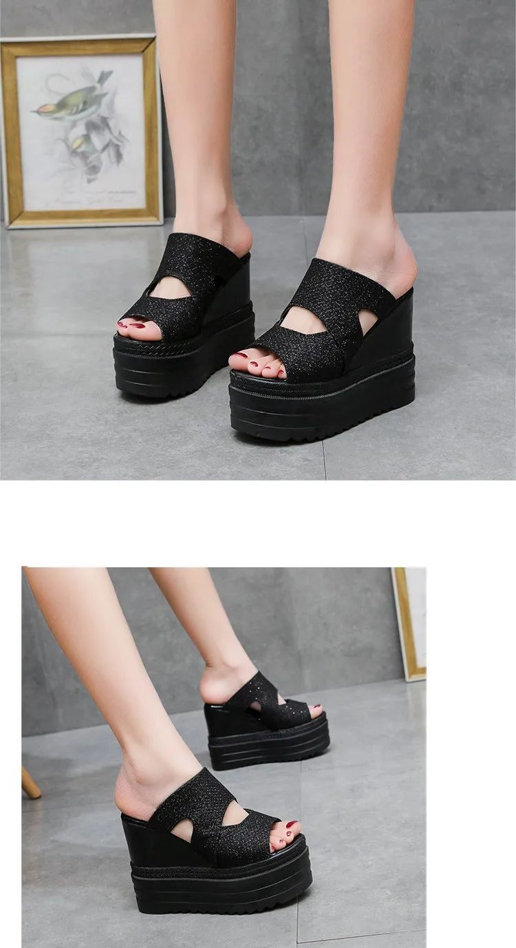 Сандалии high wedge slippers for women summer beach shoes women high OTHER