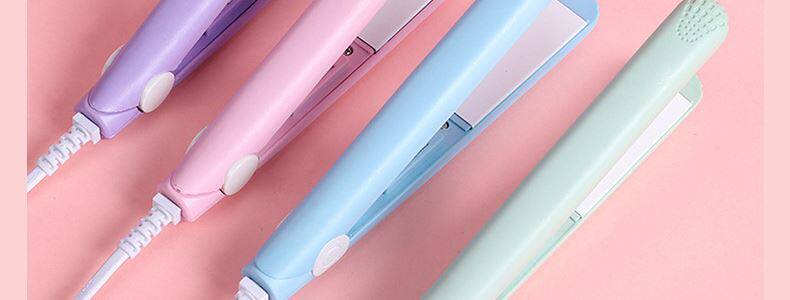 Средство для объема 小型电夹板直发卷发两用刘海学生拉直板夹迷你便携式熨板烫卷发棒