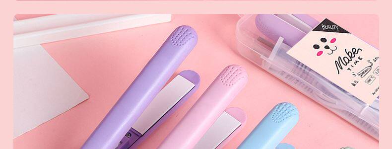 Средство для объема 小型电夹板直发卷发两用刘海学生拉直板夹迷你便携式熨板烫卷发棒