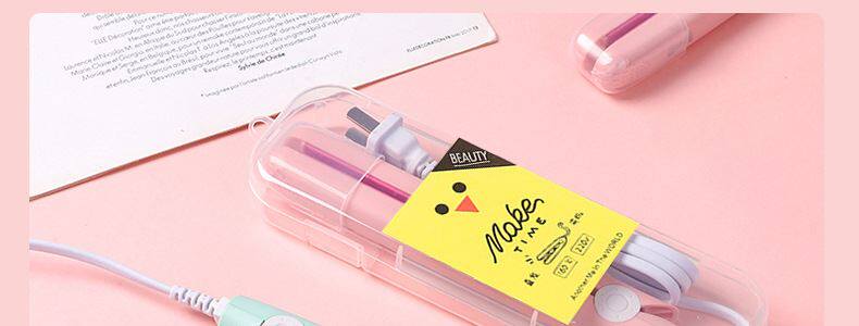 Средство для объема 小型电夹板直发卷发两用刘海学生拉直板夹迷你便携式熨板烫卷发棒