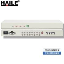 HailePDH optical transceiver 8E1 4 100M shared network ports 8-way 2M rack-mounted single-mode single fiber