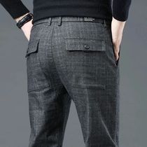 Spring Autumn Korea Business Men Pants Cotton Comfortable El
