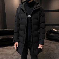 Winter High Quality Men Casual Fashion Solid Color Slim Hood