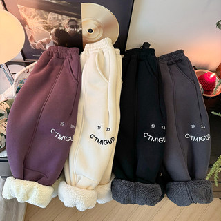 A pair of winter velvet and thickened machete casual pants kz24894