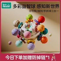 A mountain of childrens gummy gum balls Manhattan can be chewed and molared during the oral period.