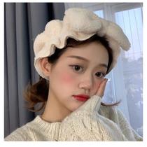 Cute big bow lamb hair face wash sweet girl heart headband mask special hair hoop hair accessories headdress