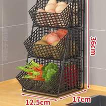 Multifunctional rack vegetable dining table kitchen desktop storage rack vegetable storage rack storage rack storage rack * countertop