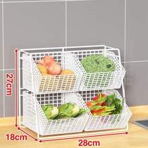 Desktop* rack dining table rack kitchen vegetable storage rack multi-functional shelf countertop rack for vegetables