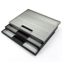 Combined minimalist tempered glass Junhui glass cabinet custom door narrow edge gold aluminum gold bookcase aluminum frame easy cabinet door wine cabinet