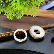 Bodhi ring diy white jade handmade ring semi-finished couple creative gift for male and female friends with zero foundation