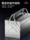 Delixi Stainless Steel Tool Box Three-Layer Foldable Household Thickened Portable Hardware Industrial Multi-Functional Storage Box
