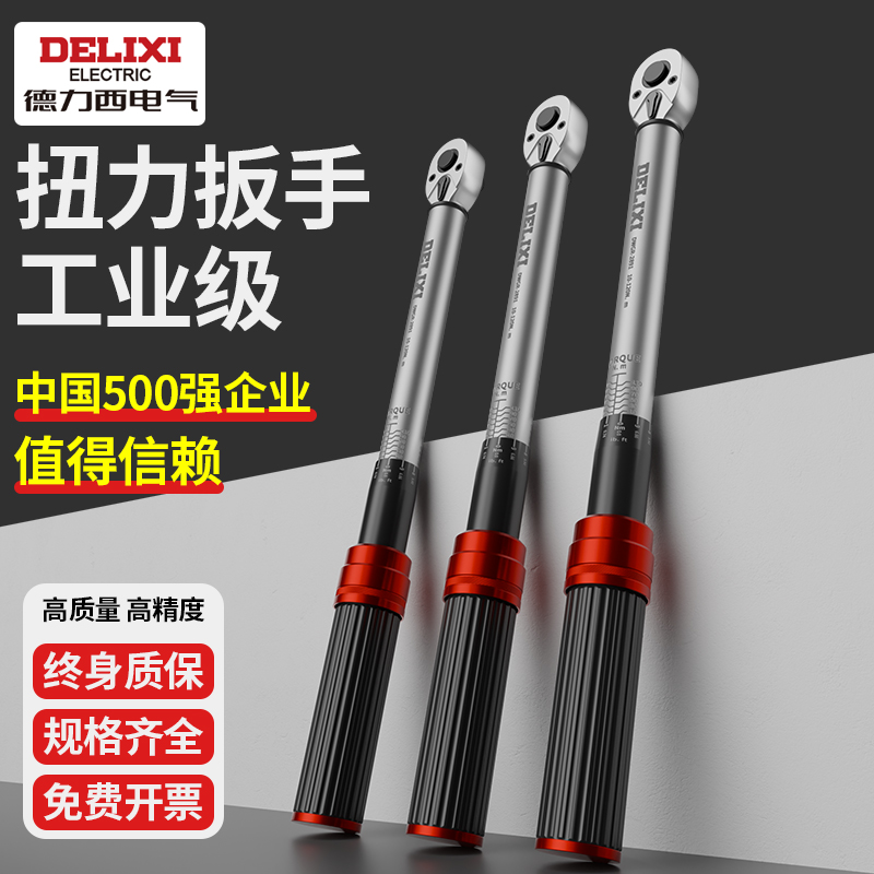 Delixiトルクレンチ高精度調整可能トルクトルクkgレンチスパークプラグ工業用自動車修理レンチ