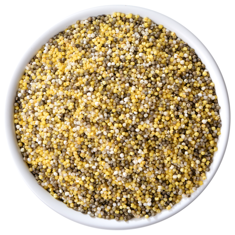 New four-color millet yellow millet white millet black millet green millet mixed grains millet porridge and rice bottled
