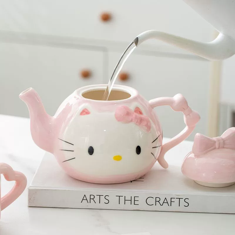 Hello Kitty, керамический ароматизированный чай, чайник, милый набор