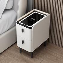 Ultra-narrow small bedside table simple modern home bedroom mini light luxury bedside storage cabinet 2023 new internet celebrity