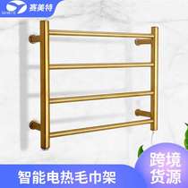 Cross-border intelligent electric heated towel rack bathroom towel rack stainless steel heated towel rack storage rack 9018