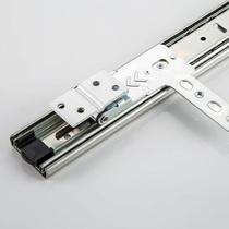 Movable sliding wardrobe rail rotating mirror rail silent thickened three-fold inch mirror slide 14