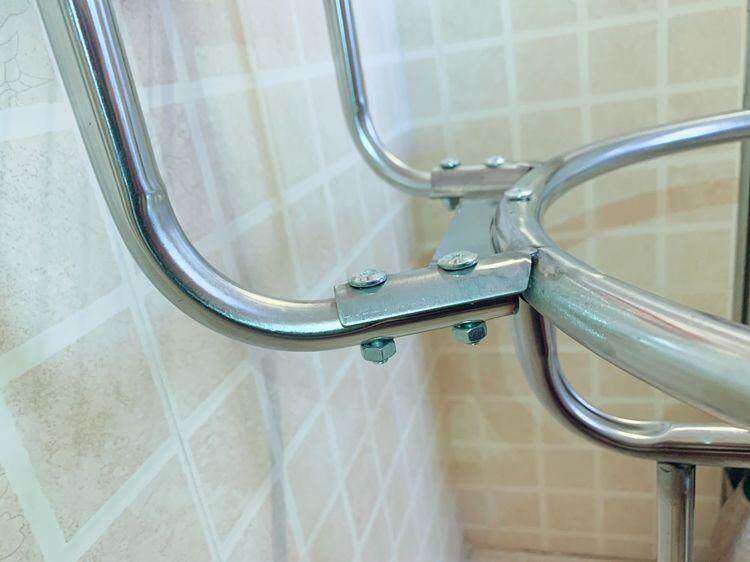 Умывальник 洗脸架子落地家用老式脸盆架农村三角老式不锈钢脸盆架