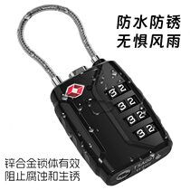 Metal customs lock TSA combination lock trolley luggage suitcase anti-theft lock checked customs clearance lock suitcase padlock