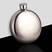 Pure titanium small wine bottle convenient and portable titanium small white wine bottle ice flower color titanium outdoor camping titanium wine funnel 3 liang