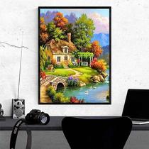 New 5D Diamond Painting Dream House DIY Full Diamond Decoration Foreign Trade Manufacturer Directly Sends One Piece