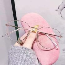 Ultra-light pure titanium myopia glasses frame for men fashionable lenses plain silver oval large face frame for women titanium frame for eyes