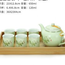 Filter single large capacity tea maker household with Kung Fu tea set teapot ceramic kettle with inner tank cup set