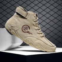 Men Boots Casual Leather Luxury High Top Sneakers Luxury Loa