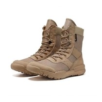 Summer Breathable Desert Hiking Boots Mens High Top Outdoor