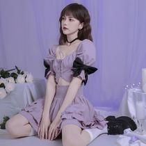 Cool sweet and cool rebellious princess skirt suit looks tall summer new fashion ins Korean version two-piece set