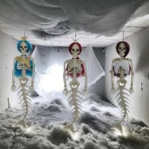 2024 new cross-border Halloween hanging mermaid bone pendant outdoor courtyard haunted house party holiday decoration