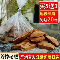Insect-proof wooden floor board logs special natural strips old root slices red moth-proof and mildew-proof camphor wood camphor pure agent tide powder
